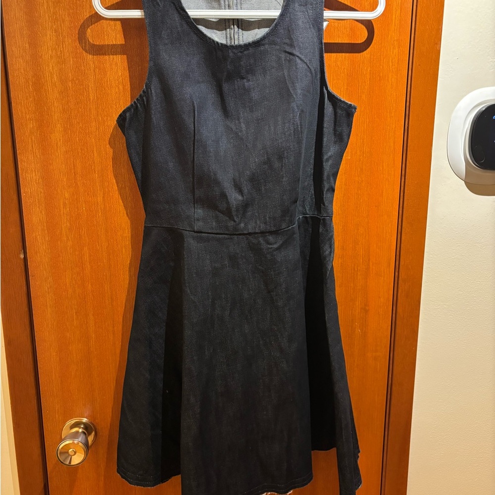 GAP Black Mini Denim Dress
